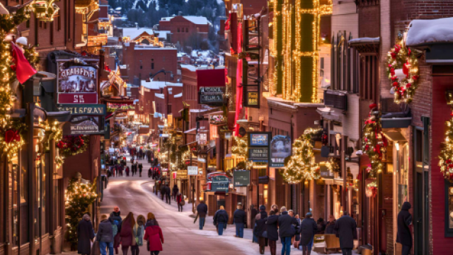 Deadwood at night