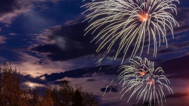 Fireworks in Custer