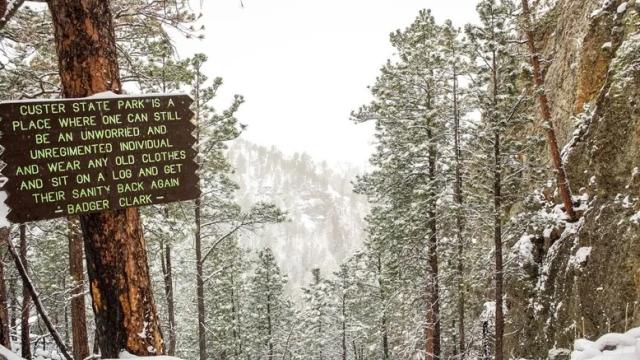 Custer State Park sign