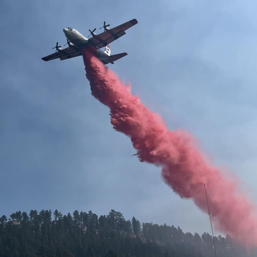 I took this photo when i helped fight the First Thunder fire a couple of miles outside of Rapid City. It ended up being about 157 acres. 